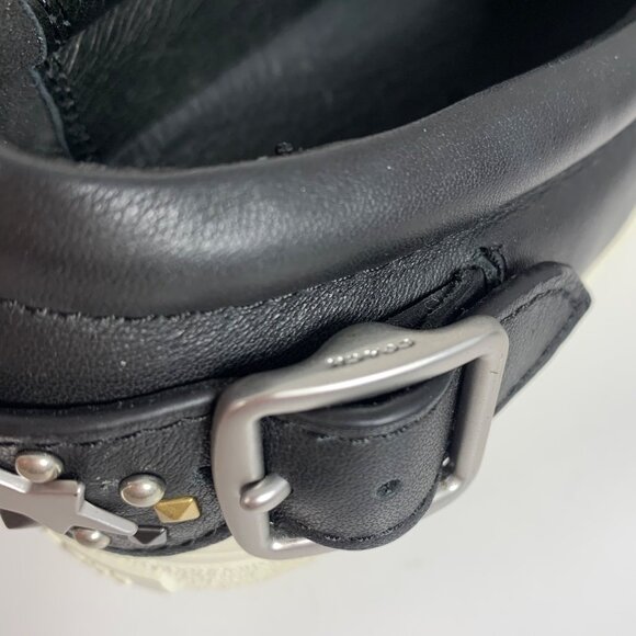 COACH C103 Race Car Sequin Sneakers Slip On Low Top Shoes Pointed Toe SZ 6.5 EUC - Picture 4 of 9